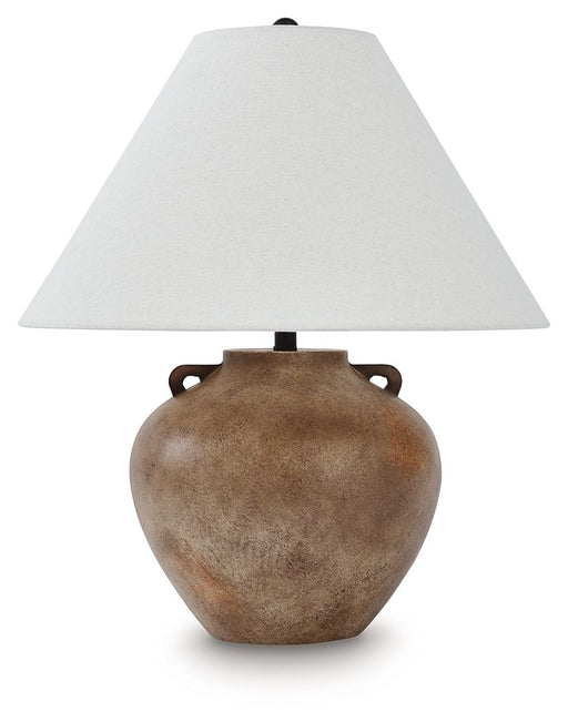 Ferrilby - Poly Table Lamp - Antique Beige - R&R Furniture Gallery (Fountain Valley, CA)