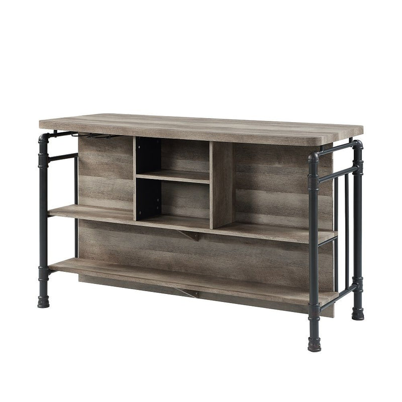 Edina - Counter Height Table - Antique Oak & Sandy Gray - R&R Furniture Gallery (Fountain Valley, CA)