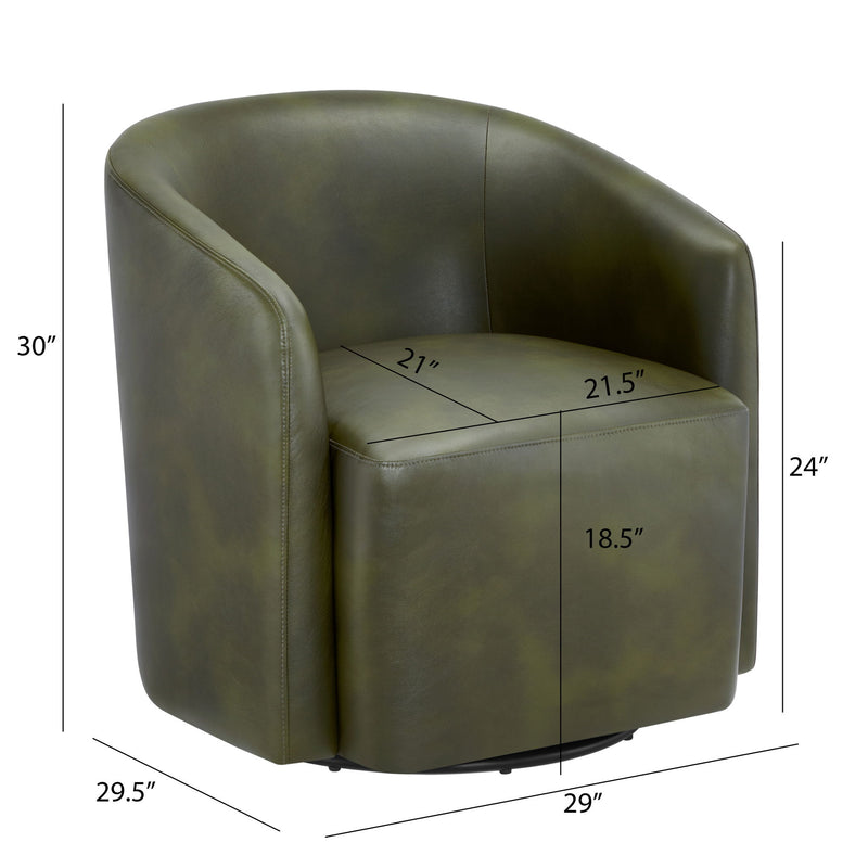 Ardena - Modern Swivel Barrel Chair - R&R Furniture Gallery (Fountain Valley, CA)