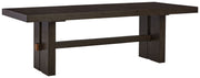 Burkhaus - Rectangular Dining Room Extension Table - Dark Brown - R&R Furniture Gallery (Fountain Valley, CA)