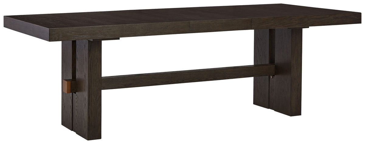 Burkhaus - Rectangular Dining Room Extension Table - Dark Brown - R&R Furniture Gallery (Fountain Valley, CA)