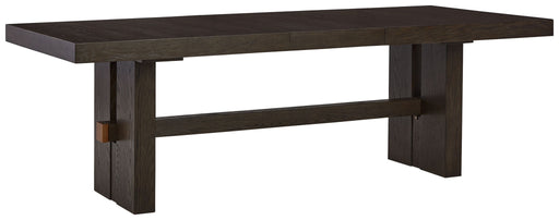 Burkhaus - Rectangular Dining Room Extension Table - Dark Brown - R&R Furniture Gallery (Fountain Valley, CA)