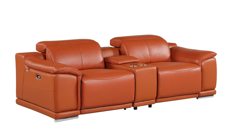 9762 - 7-Piece Modular Power Reclining Sofa, Loveseat And Chair Set With 6 Power Recliners In