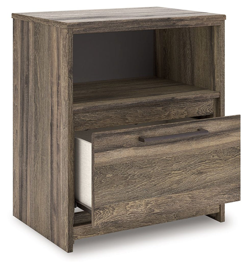 Elbrim - One Drawer Night Stand - Brown - R&R Furniture Gallery (Fountain Valley, CA)