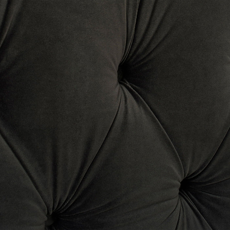 David - King Tufted Wingback Bed - Dark Charcoal Gray - R&R Furniture Gallery (Fountain Valley, CA)