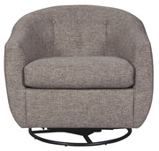 Upshur - Swivel Glider Accent Chair - Taupe - R&R Furniture Gallery (Fountain Valley, CA)
