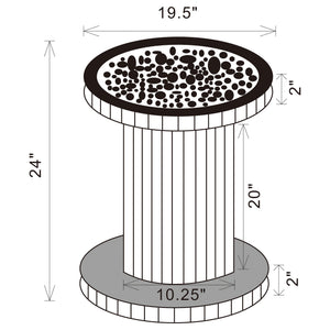 Rose - Side Table - Clear