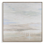 Gravity - Abstract Landscape Art - Black / Blue / Bronze / Gray / White / Woodtone