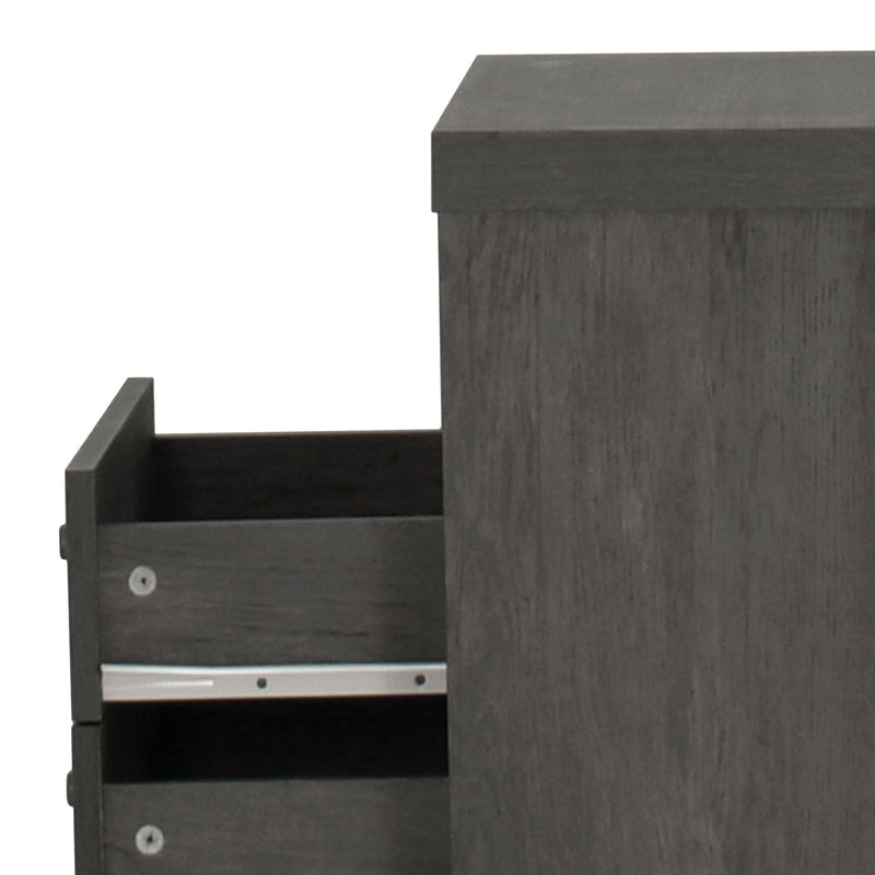 Nystrom - Mid Century Modern 2 Drawer Nightstand - R&R Furniture Gallery (Fountain Valley, CA)