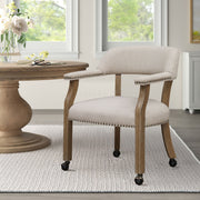 Monroe - Dining And Game Chair - Beige - R&R Furniture Gallery (Fountain Valley, CA)