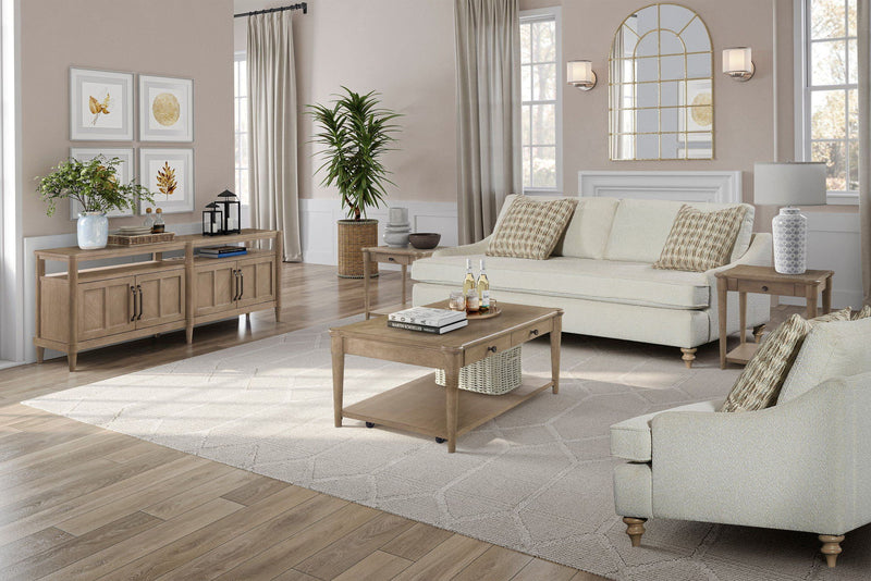 Loveseat Reversable Cushion With 2 Pillows - Off White - R&R Furniture Gallery (Fountain Valley, CA)
