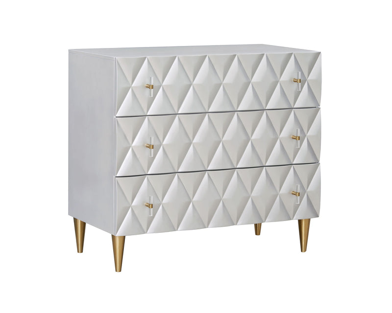 Anson - Console Cabinet - Champagne / Silver