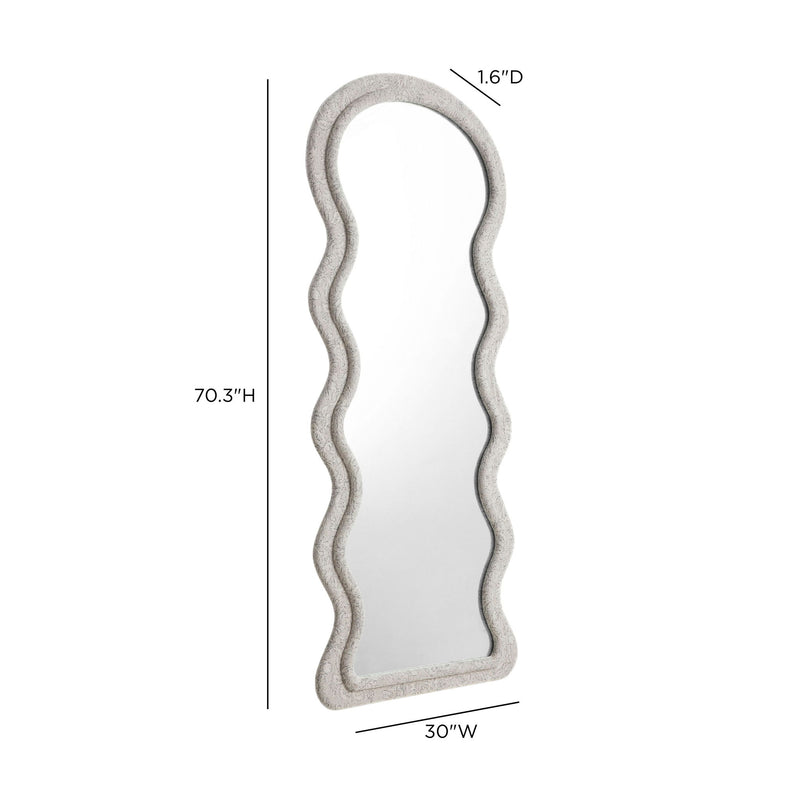 Rhodes - Velvet Floor Mirror
