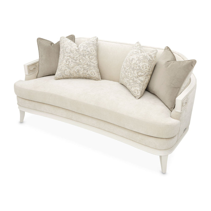 La Marisia - Chenille Loveseat - Tranquil / Creamy Pearl - R&R Furniture Gallery (Fountain Valley, CA)