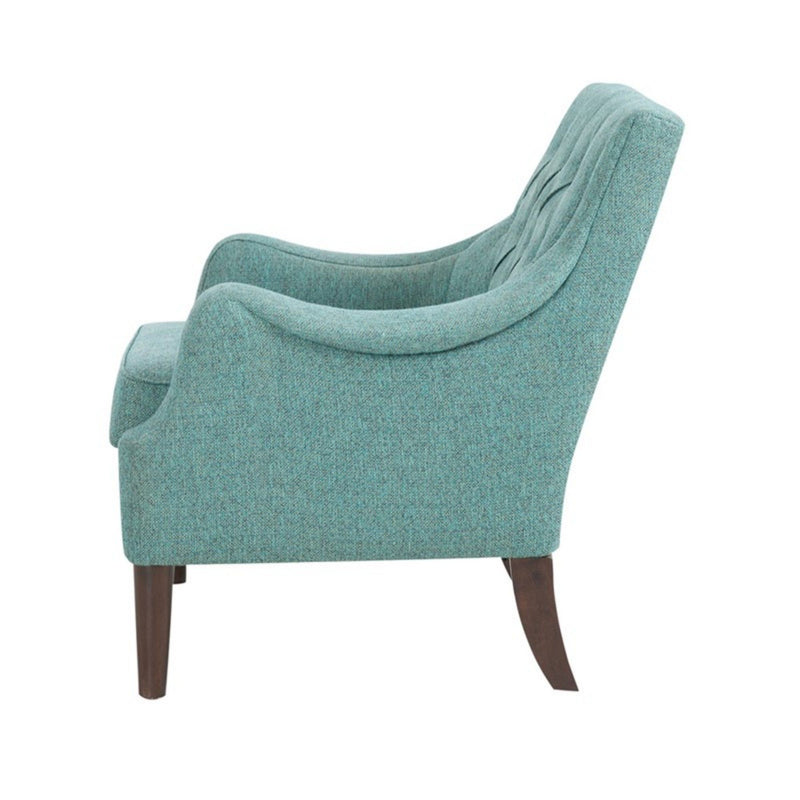 Qwen - Button Tufted Accent Chair With - Teal - R&R Furniture Gallery (Fountain Valley, CA)