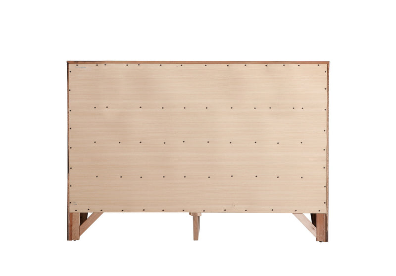 Glory Furniture Marilla dresser with multiple drawers, wood finish, and modern design for bedroom storage and organization.