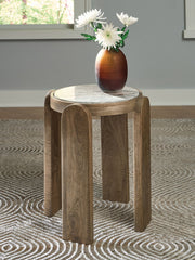 Gavrilley - Accent Table - Gray / White / Brown - R&R Furniture Gallery (Fountain Valley, CA)