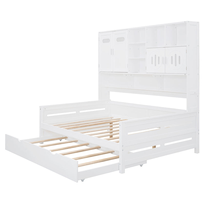 Daybed With All-In-One Cabinet And Shelf - R&R Furniture Gallery (Fountain Valley, CA)