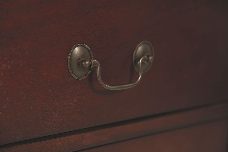 Alisdair - Two Drawer Night Stand - Reddish Brown - R&R Furniture Gallery (Fountain Valley, CA)