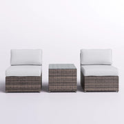 Modern Wicker Outdoor Seating Set With Cushions - R&R Furniture Gallery (Fountain Valley, CA)