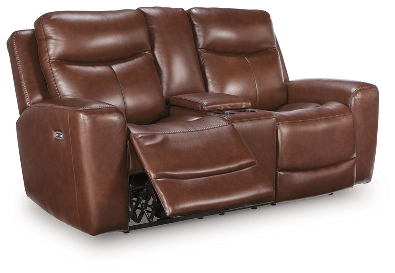 Next Move - Power Reclining Loveseat With Console / Adjustable Headrest - R&R Furniture Gallery (Fountain Valley, CA)