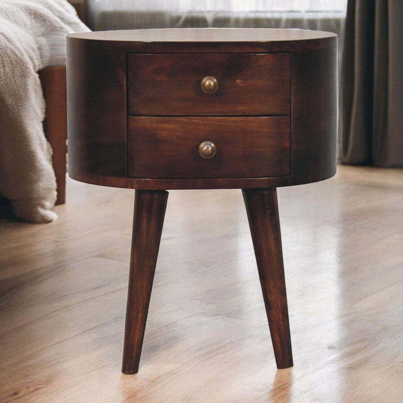 Rounded Bedside Table - R&R Furniture Gallery (Fountain Valley, CA)