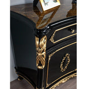 Betria - Console Cabinet - Gold & Black - R&R Furniture Gallery (Fountain Valley, CA)