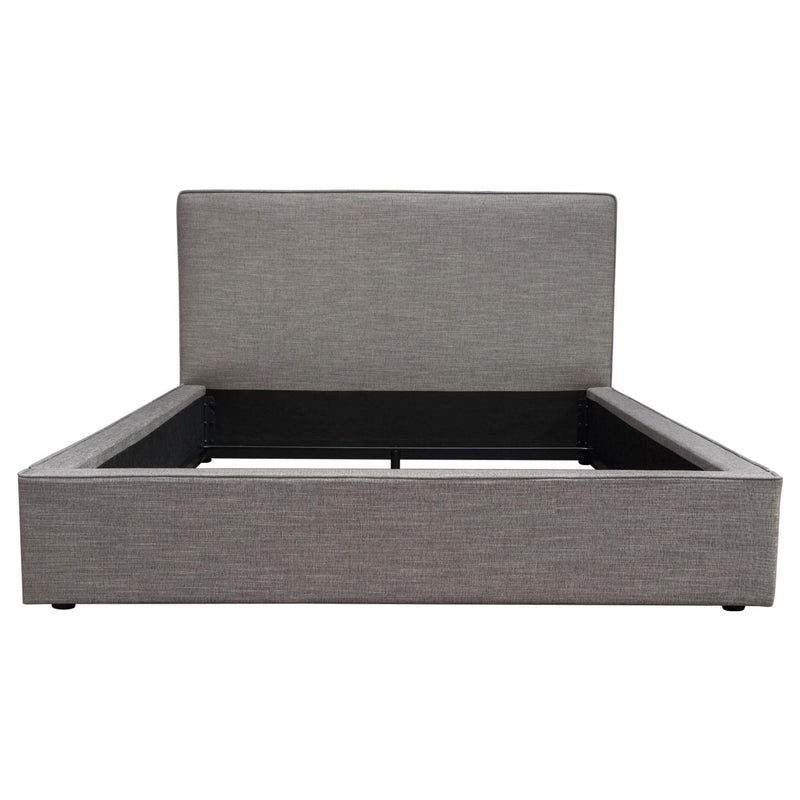 Cloud 43" Low Profile Queen Bed in Grey Fabric by Diamond Sofa