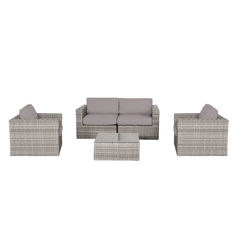 Wicker Seating Group Set With Table And Cushions - R&R Furniture Gallery (Fountain Valley, CA)