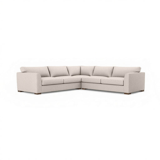Classic Home Bryson 3-piece ElPaso stationary sectional sofa with plush cushions and modern design in a cozy living room setting.