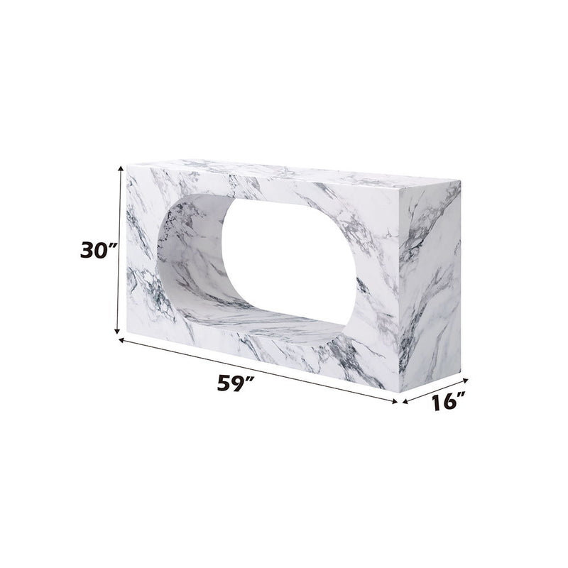 Fritzy - 59" Console Table - Engineered Stone - R&R Furniture Gallery (Fountain Valley, CA)