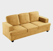 Modern Sofa, Comfortable 3 Seater Couch With Deep Seating, Loose Back Cushions, Wide Arms - R&R Furniture Gallery (Fountain Valley, CA)