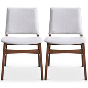Gusto - Dining Chair (Set of 2) - Brown / Light Gray - R&R Furniture Gallery (Fountain Valley, CA)