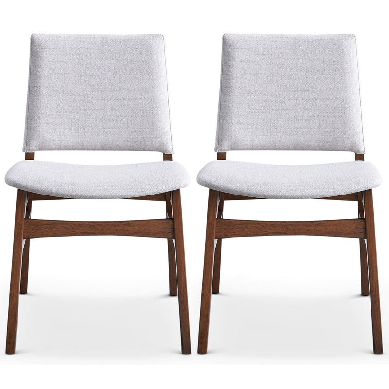 Gusto - Dining Chair (Set of 2) - Brown / Light Gray - R&R Furniture Gallery (Fountain Valley, CA)