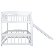 Low Bunk Bed With Slide, Fence And Ladder - R&R Furniture Gallery (Fountain Valley, CA)