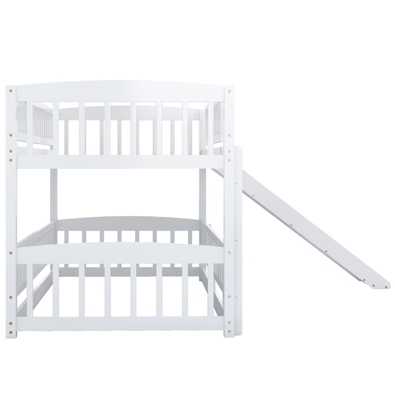 Low Bunk Bed With Slide, Fence And Ladder - R&R Furniture Gallery (Fountain Valley, CA)