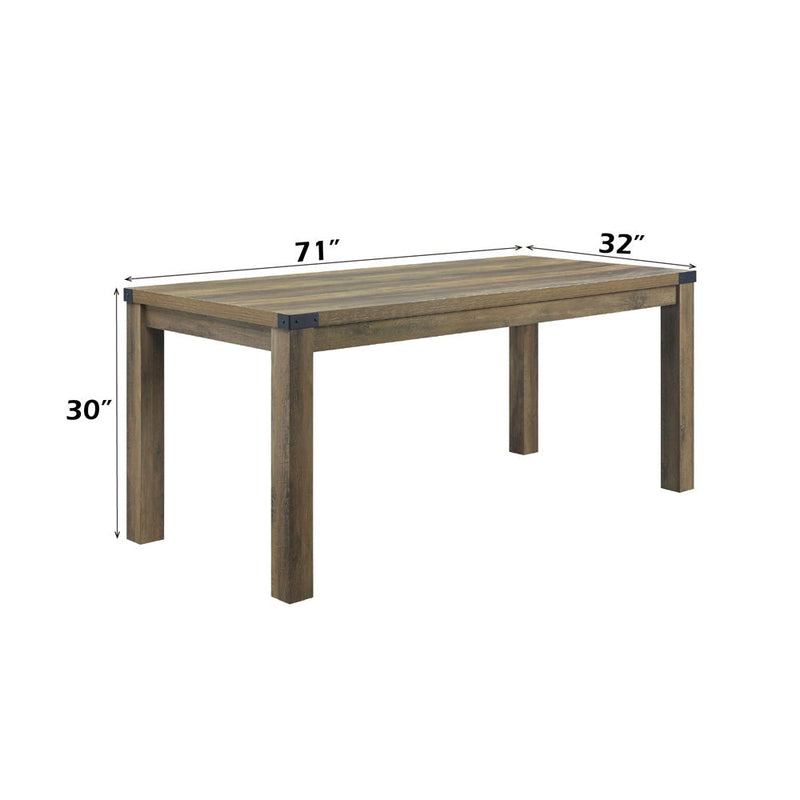 Abiram - Dining Table - Rustic Oak - R&R Furniture Gallery (Fountain Valley, CA)