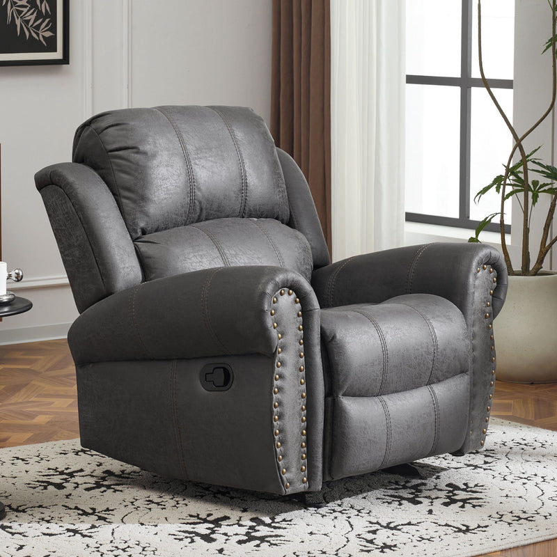Wide Standard Manual Glider Recliner - R&R Furniture Gallery (Fountain Valley, CA)