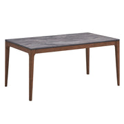 Bevis - Dining Table - Engineered Stone Top & Walnut - R&R Furniture Gallery (Fountain Valley, CA)