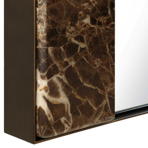 Hanover - Marble Mirror - Bronze / Brown / Gold