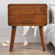 Curved Nightstand - R&R Furniture Gallery (Fountain Valley, CA)