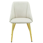 Gaines - Side Chair (Set of 2) - White Synthetic Leather - R&R Furniture Gallery (Fountain Valley, CA)