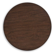 Korestone - Round End Table - Dark Brown - R&R Furniture Gallery (Fountain Valley, CA)