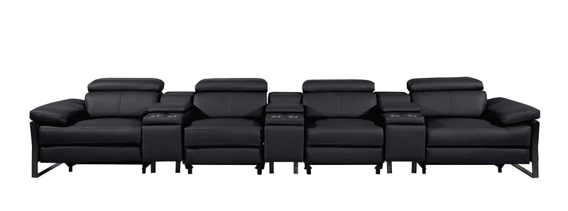 1246 - Modular Power Triple Reclining Triple Console Sofa With Power Reclining Headrests