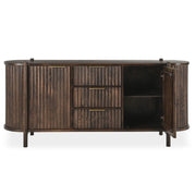 Redford - 2 Door 3 Drawer Buffet - Bark Brown - R&R Furniture Gallery (Fountain Valley, CA)