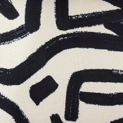 Pippa - Brushstroke Print Stool - Black / White - R&R Furniture Gallery (Fountain Valley, CA)