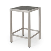 Outdoor 43" Aluminum Bar Table With Rattan Table Top - Gray / Silver - R&R Furniture Gallery (Fountain Valley, CA)