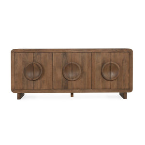 Vally - Wood 6 Door Buffet - Artisan Brown - R&R Furniture Gallery (Fountain Valley, CA)