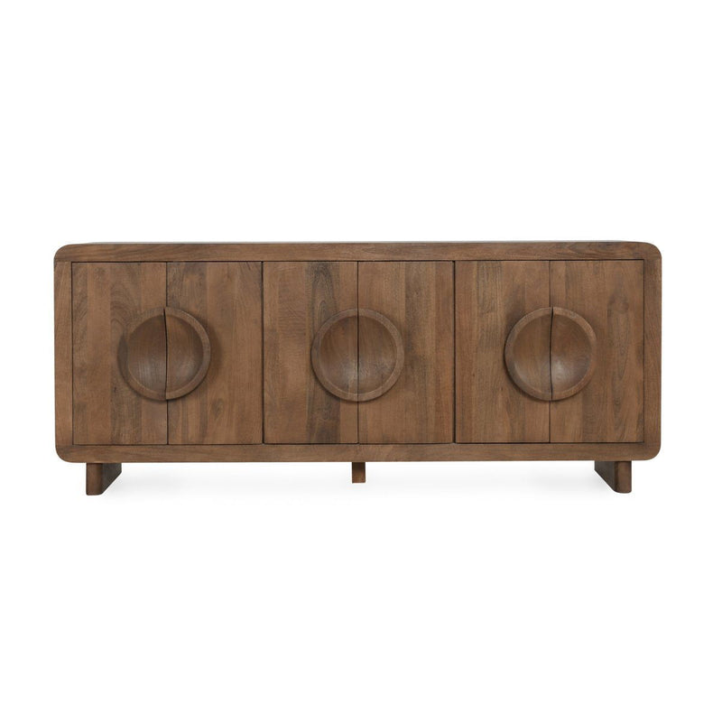 Vally - Wood 6 Door Buffet - Artisan Brown - R&R Furniture Gallery (Fountain Valley, CA)