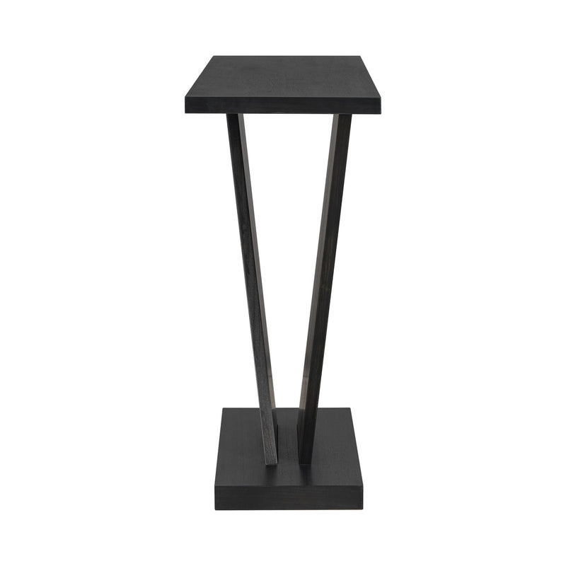Console Table With V Shape Base, Sculptural Entryway Accent - R&R Furniture Gallery (Fountain Valley, CA)